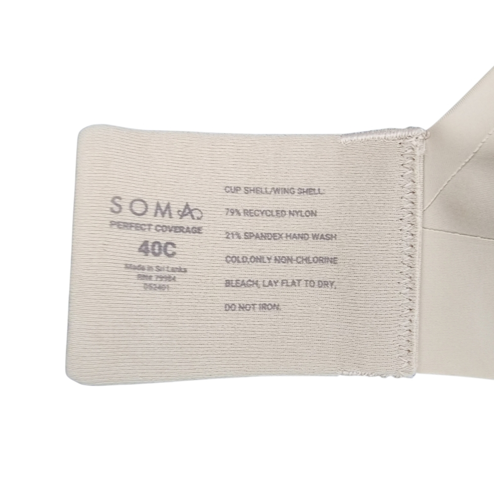 Soma Vanishing 360 Perfect Coverage Bra, Womens 40C - Picture 5 of 5